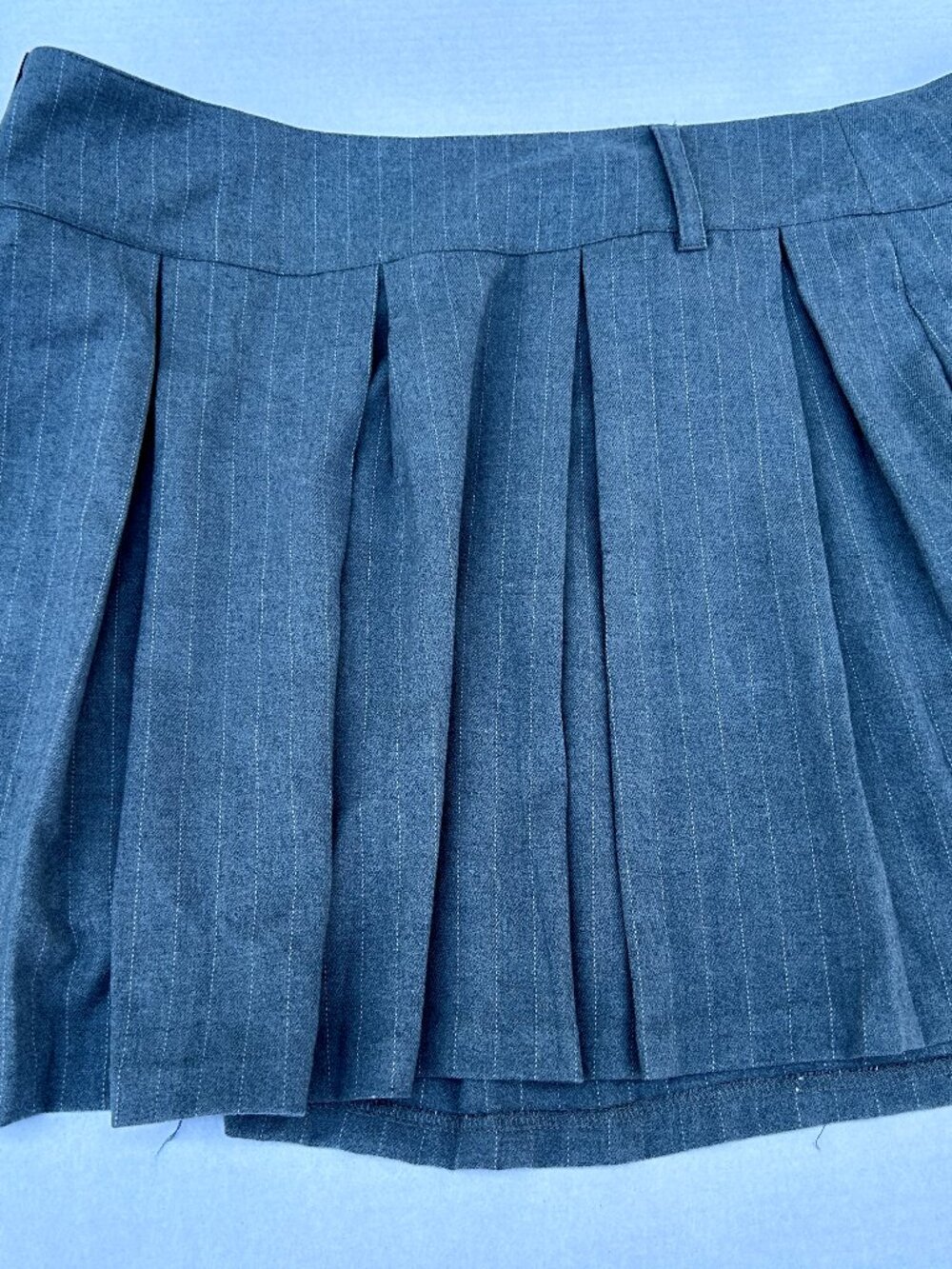 ULTRA FLIRT 3X PLEATED WRAP MINI SKIRT MID RISE